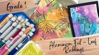 Aluminum Foil Leaf Rubbings [upl. by Relyhs81]