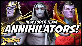 Annihilators Storm The Arena  Next Super Team EVERYWHERE  Marvel Strike Force [upl. by Iroj]