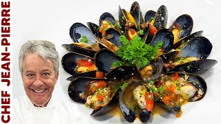 Easy Steamed Mussels  The Best Ever  Chef JeanPierre [upl. by Allegna386]