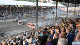 Delaware County Fair  Demolition Derby Part I 2013 [upl. by Milissent31]