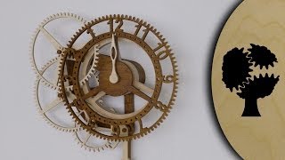 Rotara  Holzuhr Wooden Clock [upl. by Zobe649]