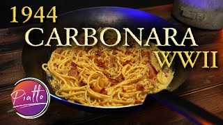 CARBONARA STORICA  Ricetta ORIGINALE del 1944 [upl. by Emawk672]