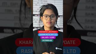 Rashmi Metaliks  Rashmi metaliks limited kharagpur freshersjobs2024 [upl. by Maurie]