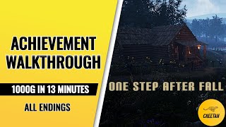 One Step After Fall  Achievement Walkthrough 1000G IN 13 MINUTES [upl. by Yeldud153]