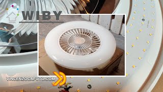 Plafoniera con ventilatore by Wiby Italia powered by Tuya e Home Assistant [upl. by Namlas]