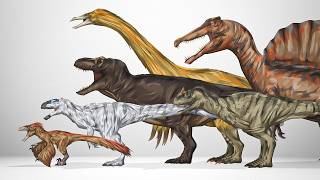 Worlds LARGEST Theropods  ANIMATED Size Comparison [upl. by Fiel]