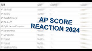 AP SCORE REACTION 2024 [upl. by Kiefer]