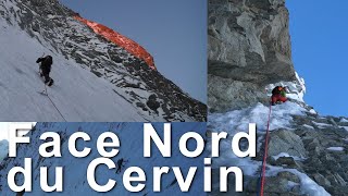 1 Face Nord du Cervin Cervino Matterhorn Voie Franz et Toni Schmid alpinisme montagne [upl. by Burton]