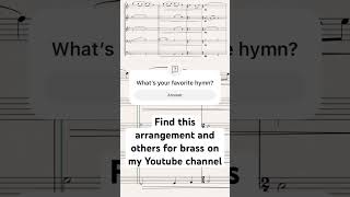 Love Divine All Loves Excelling – Brass Quintet Hymn 🎶 shorts [upl. by Fleck272]