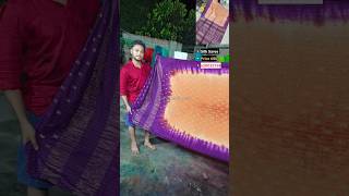 Natural dyeing saree at home homemade handicraft viralshorts [upl. by Garrek423]