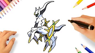 COMMENT DESSINER ARCEUS ÉTAPE PAR ÉTAPE  POKÉMON [upl. by Anastasie]