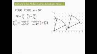 1073 I Drehung eines Pfeils um einen beliebigen Punkt [upl. by Laucsap]