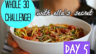 Whole 30 Day 5 Autumn Comfort Zoodles Recipe [upl. by Joni]