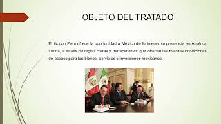 PRESENTACION TRATADO DE LIBRE COMERCIO MEXICO Y PERU [upl. by Havener]