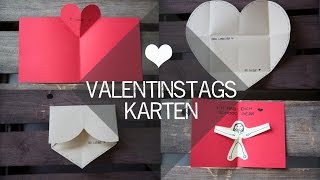 DIY ValentinstagsKarten  kekulo [upl. by Cote]