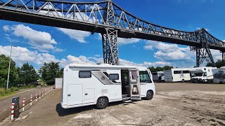 Rendsburg Stellplatz am NordOstseeKanal Wohnmobilstellplatz am Kreishafen didiaurichyoutube [upl. by Karlens]