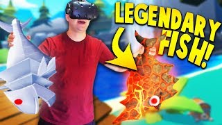 CATCHING SECRET LEGENDARY LAVA FISH amp ROBOT FISH IN CRAZY FISHING VR  Crazy Fishing VR HTC Vive [upl. by Samira]