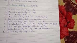 essay writingquotmy cityquotyoutubevideoytshort [upl. by Hoeg]