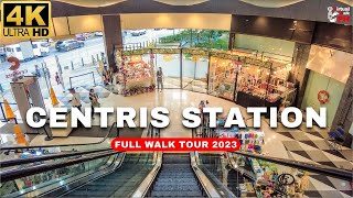 4K Pandemic Effect on Malls  ETON Centris Station Mall Walk Tour 2023  Quezon City [upl. by Eerok]