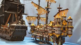 LEGO Pirates Sea Battle  Black Pearl vs Silent Mary [upl. by Ennalyrehc]