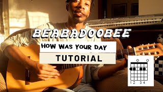 Beabadoobee  How Was Your Day Guitar tutorial [upl. by Thaddus437]