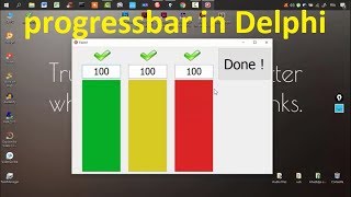 progressbar example in delphi [upl. by Eisse]