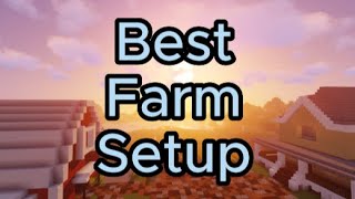 BEST Farm Design in Hardcore Minecraft [upl. by Ollayos]