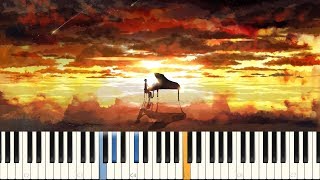 Visions of Gideon  Sufjan Stevens Piano Tutorial Synthesia [upl. by Joyann619]