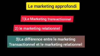 Marketing approfondi partie 1📚📚📚 [upl. by Varick]