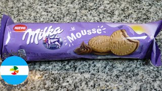 Milka Mousse Galletitas dulces Rellenas  Relleno sabor Chocolate [upl. by Ennayd]