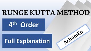 Runge Kutta 4th order full explanation with example question [upl. by Norac26]