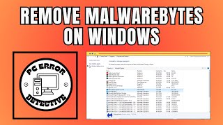 How to Remove Malwarebytes on Windows 10 [upl. by Merle98]