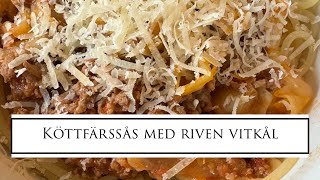 Köttfärssås med riven vitkål [upl. by Ardnala]