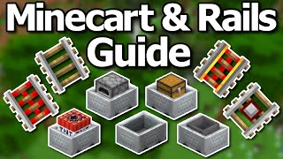 The Ultimate Minecraft 120 Minecart amp Rail Guide [upl. by Almat]