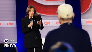 WATCH Harris calls Trump a ‘fascist’ in CNN town hall [upl. by Ynoffit429]