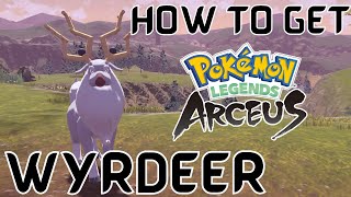 How to Get Wyrdeer in Pokemon Legends Arceus  How to Evolve Stantler Into Wyrdeer in Legends Arceus [upl. by Luamaj340]