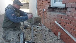 Re cutting a sandstone window sill [upl. by Penn]