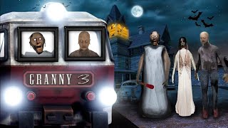 Granny Chapter3 Train Escape Scary Granny grannyvideo viralvideo [upl. by Snodgrass904]