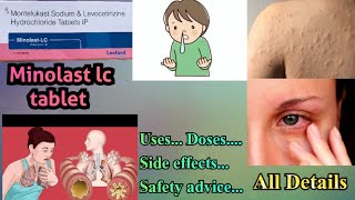 Minolast lc tablet uses in hindi  Minolast lc tablet dose  side effects [upl. by Phi]