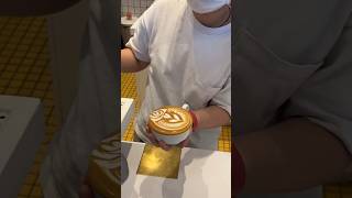 coffee barista coffeelover dreamtrackai latte latteeart coffeeloveers coffeeart [upl. by Sprung]