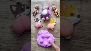 Satisfying Squishy Fun 😆🤗🤩 satisfying squishy shorts kineticsand funny corgi [upl. by Leiram]