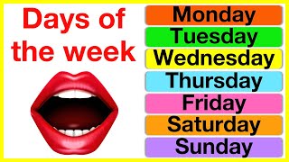 Days of the week  Pronunciation lesson  British English [upl. by Nedaj933]