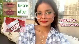 Nicolas lip scrub  Nicolips lip lightening scrub review how to get pink lips naturally 🎀 [upl. by Oneladgam]