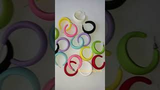 our beautiful colorful hoops [upl. by Ahtamat]