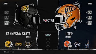 Kennesaw State at UTEP [upl. by Akemet]