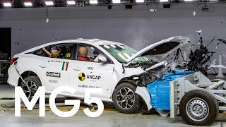 ANCAP safety amp crash testing a MG5 [upl. by Rothwell]