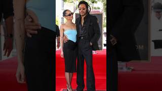 Lenny Kravitz amp Zoe Edgy Looks  His Hollywood Walk Of Fame Ceremony lennykravitz zoekravitz LA [upl. by Atillertse]