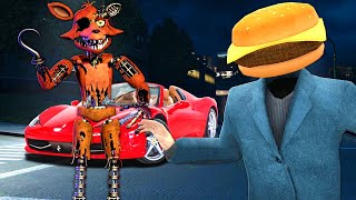 FNAF Animatronics DESTROYED My FERRARI in Gmod Garrys Mod Roleplay [upl. by Dolley]