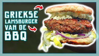 GRIEKSE BURGER MET LAM BUITEN KOKEN  EtenmetNick  How to [upl. by Nyasuh]