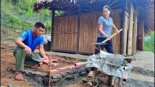 Building a bathroom foundation with cement creates the perfect dream home  Cuongs Life Diary [upl. by Arraek824]